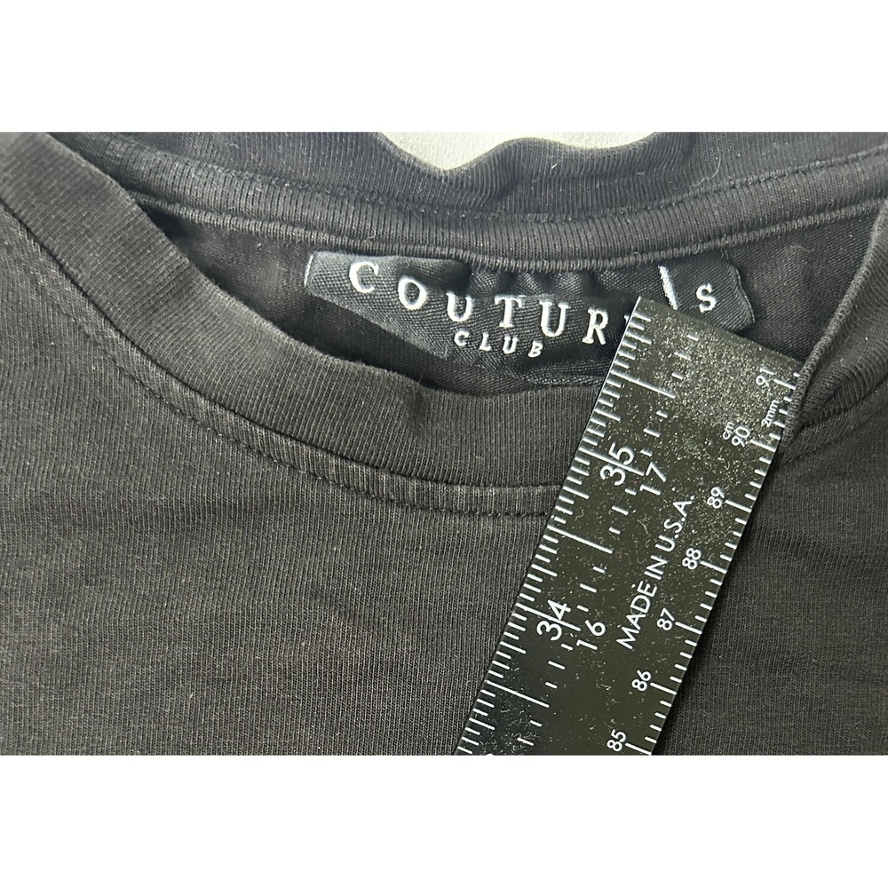 The Couture Club Shirt Mens Small Black Skull Bones Graphic Tee Band Style Tour - Picture 5 of 7